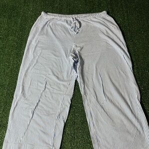 Striped Lounge Pants with Drawstring